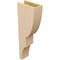 Ekena Millwork 5"W x 10"D x 30"H Thin Ridgewood Rough Cedar Woodgrain TimberThane Corbel, Primed Tan CORUR05X10X30RIDRCPR - alternate 5